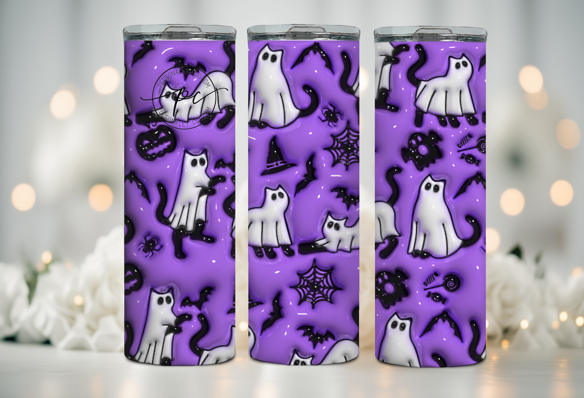 Ghost Cat Tumbler