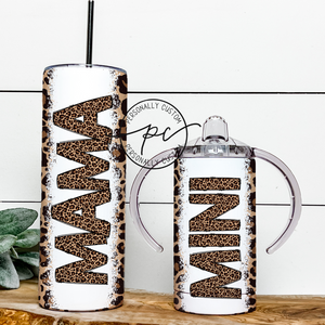 Cheetah Print Mama & Mini Tumbler Bundle