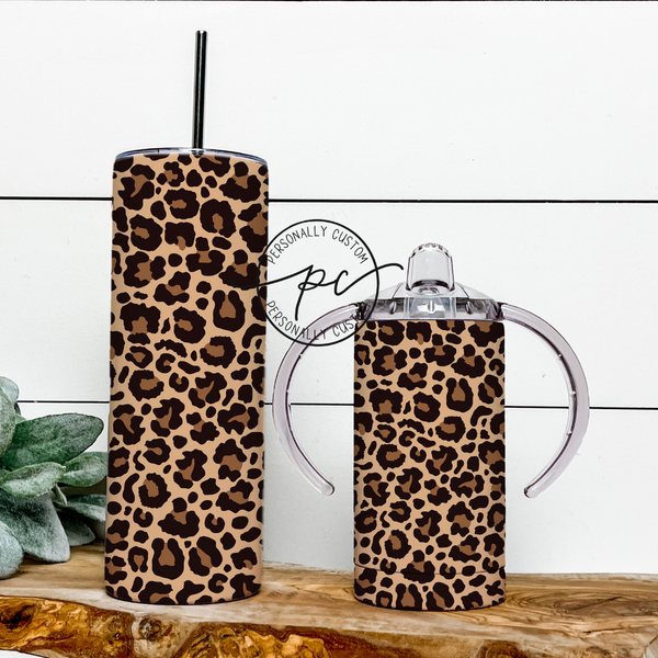 Cheetah Print Mama & Mini Tumbler Bundle