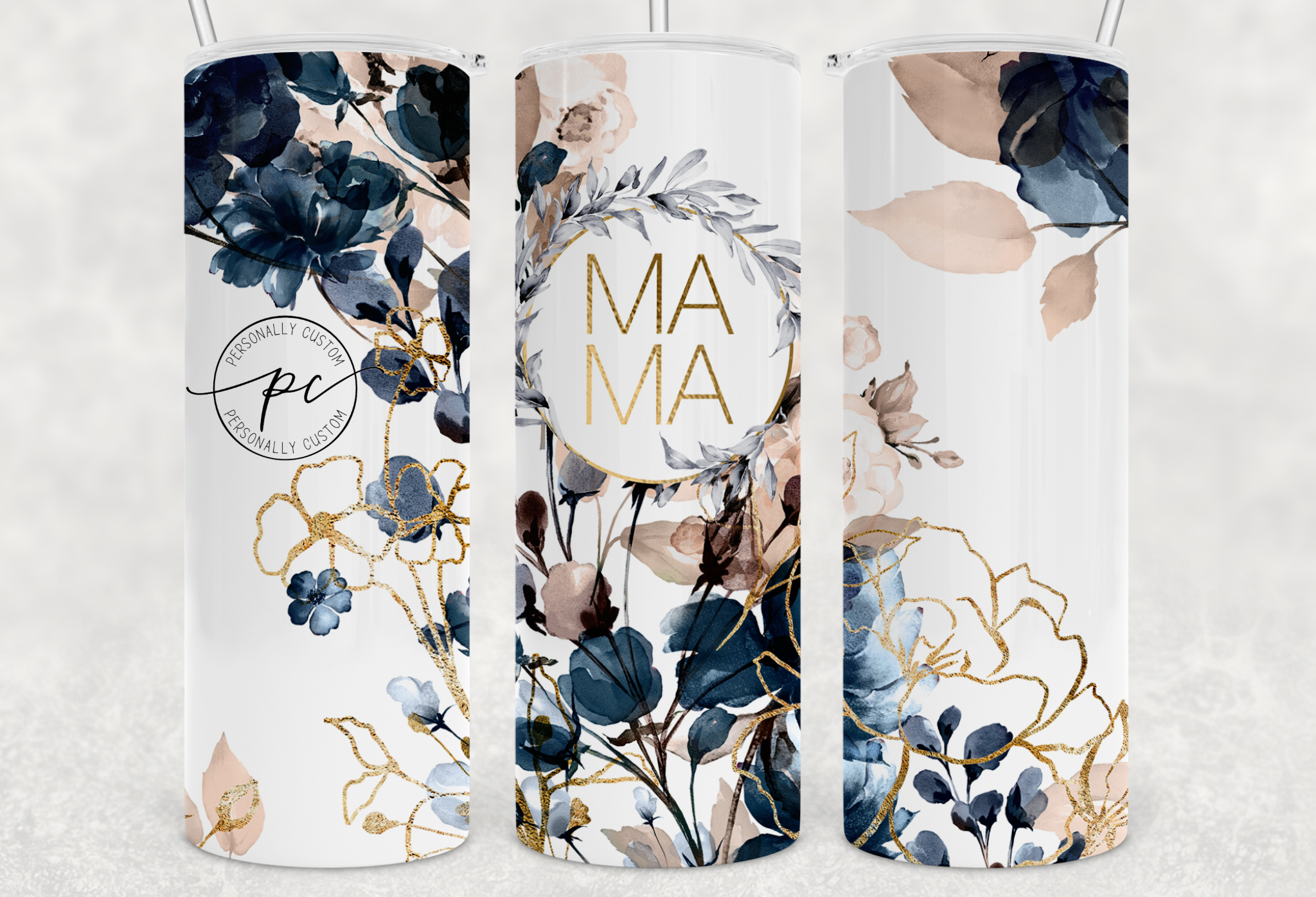 Mama Floral Tumbler