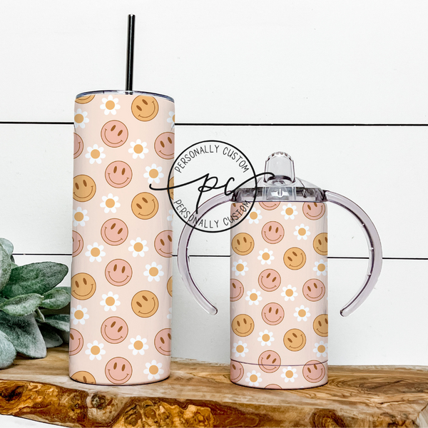 Neutral Daisy Mama & Mini Tumbler Bundle