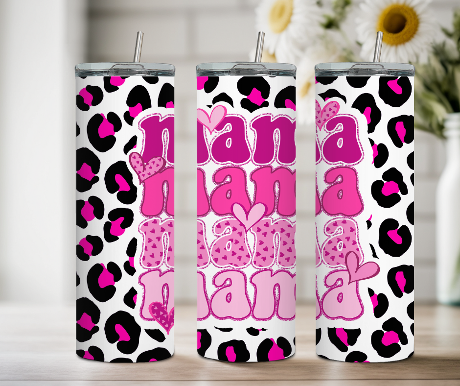 Cheetah Mama Tumbler