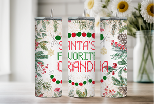 Santa's Favorite Grandma Tumbler