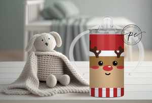 Reindeer Sippy 12oz Tumbler