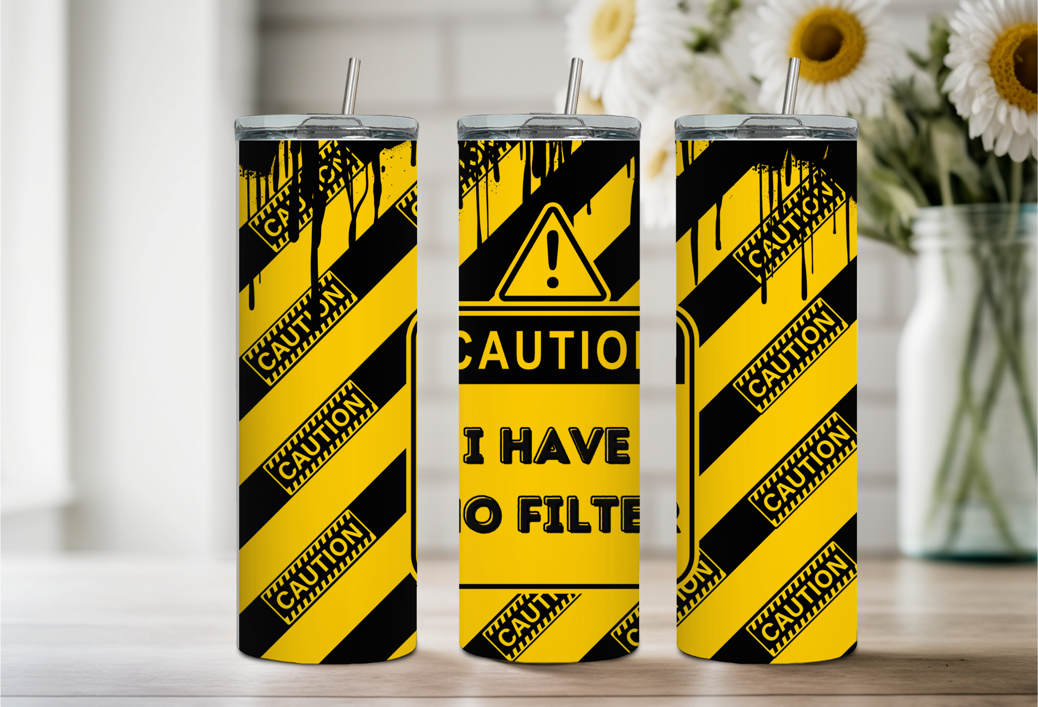 Caution Tumbler