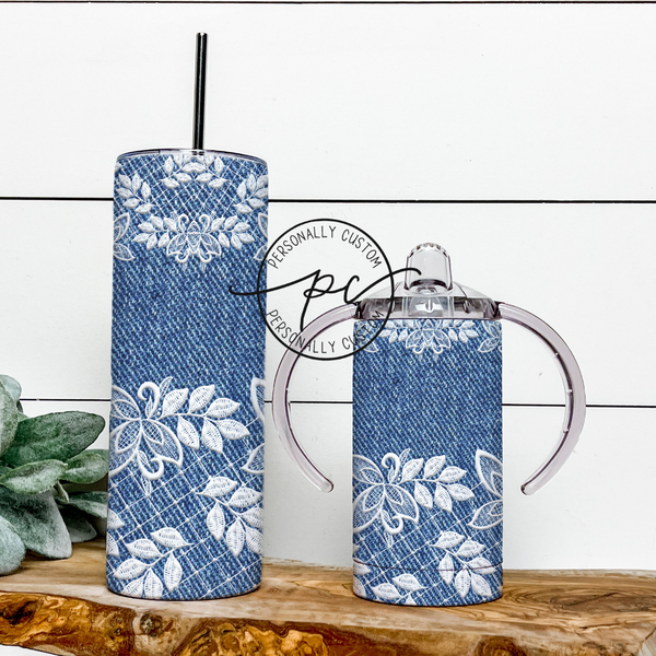 Denim Mama & Mini Tumbler Bundle