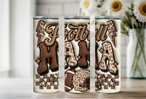 Football Mama Puff Tumbler