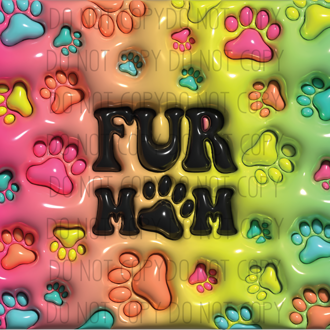 Fur Mom Puff 20oz Transfer