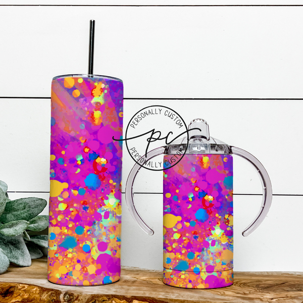 Colorful Mama & Mini Tumbler Bundle