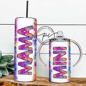 Colorful Mama & Mini Tumbler Bundle