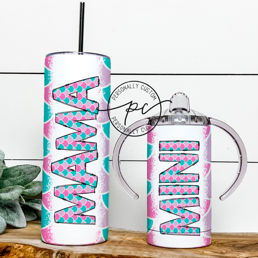 Mermaid Mama & Mini Tumbler Bundle