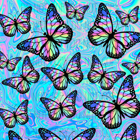 Iridescent Butterfly 20oz Transfer