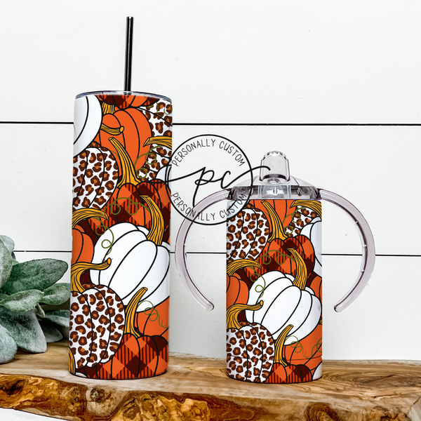 Cheetah Pumpkins Mama & Mini Tumbler Bundle