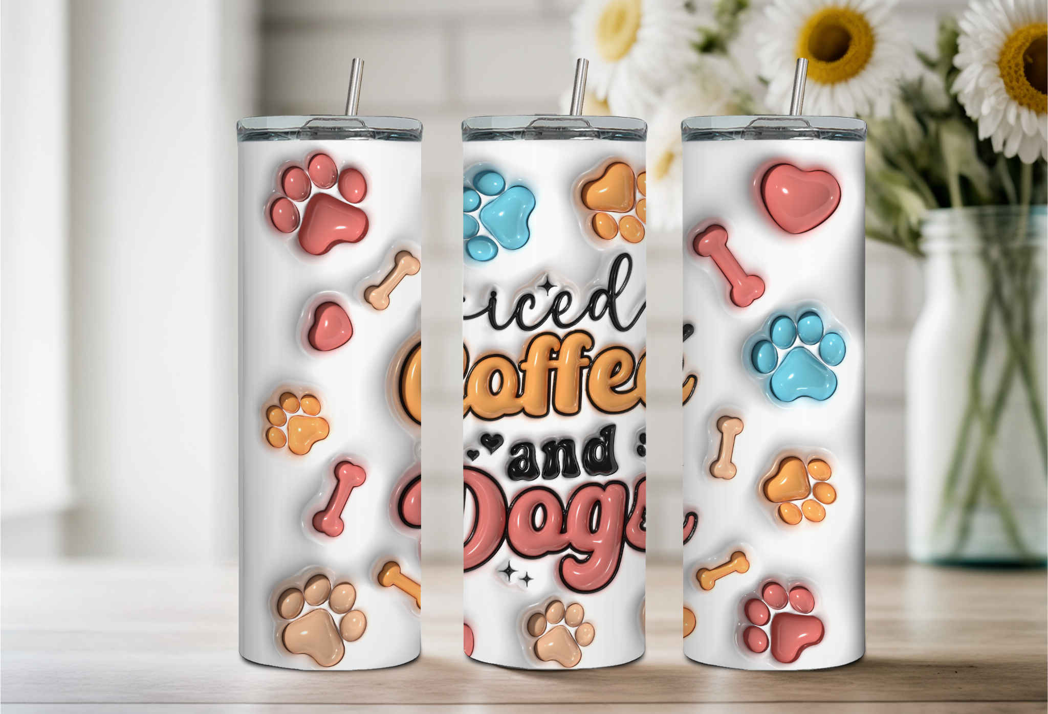 Iced Coffee & Dogs Tumbler