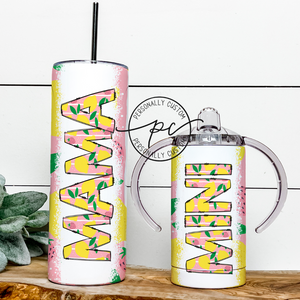 Pink Lemonade Mama & Mini Tumbler Bundle