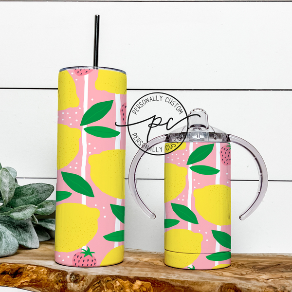 Pink Lemonade Mama & Mini Tumbler Bundle