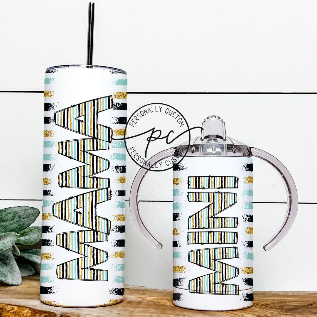 Stripes  Mama & Mini Tumbler Bundle