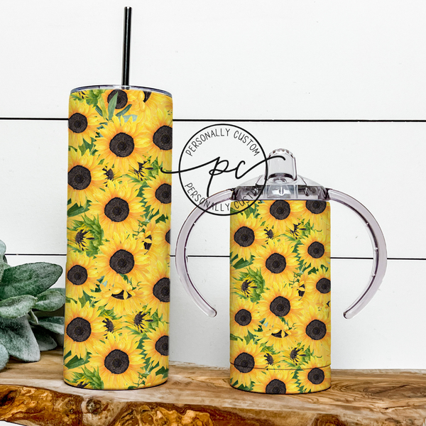 Sunflower Mama & Mini Tumbler Bundle