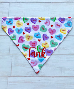 Conversation Hearts Bandana